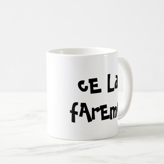 Mok tazza "Ce la faremo" (Voorkant rechts)