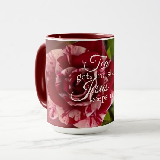 Mok - Tea en Jesus (Voorkant links)