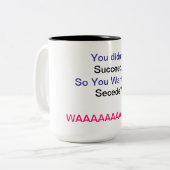 Mok tegen afscheidingskoffie (Voorkant links)