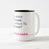 Mok tegen afscheidingskoffie (Voorkant rechts)