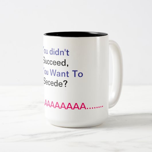 Mok tegen afscheidingskoffie (Voorkant rechts)