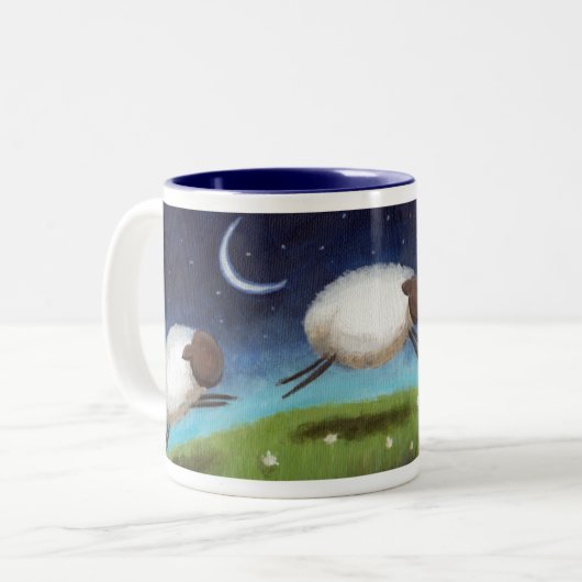 Mok tellen schapen (Voorkant links)