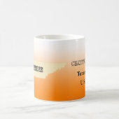 Mok - Tennessee State Map met City (Center)