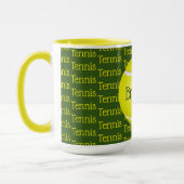 Mok Tennis Text Design Coffee (Links)