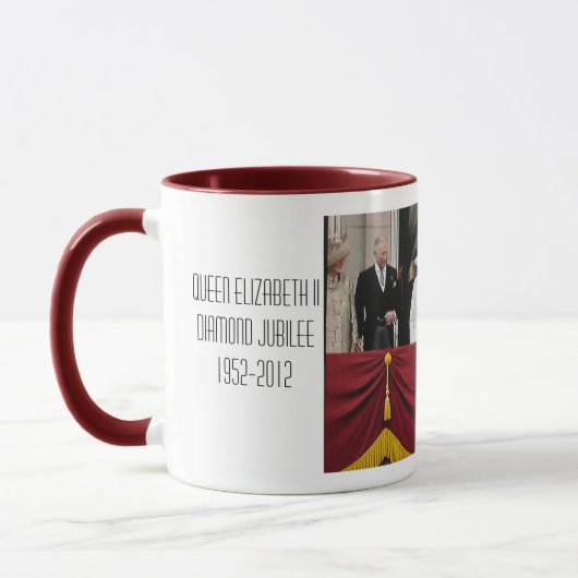 Mok ter herdenking van koningin Elizabeth Diamond  (Links)