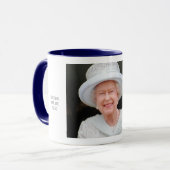 Mok ter herdenking van koningin Elizabeth Diamond  (Voorkant links)