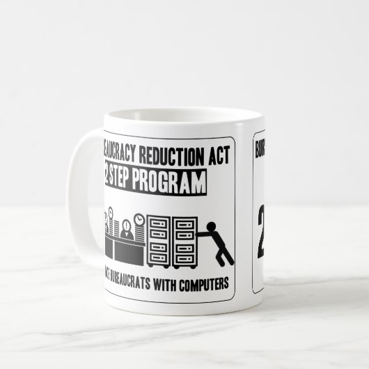 Mok ter vermindering van bureaucratie (Voorkant links)