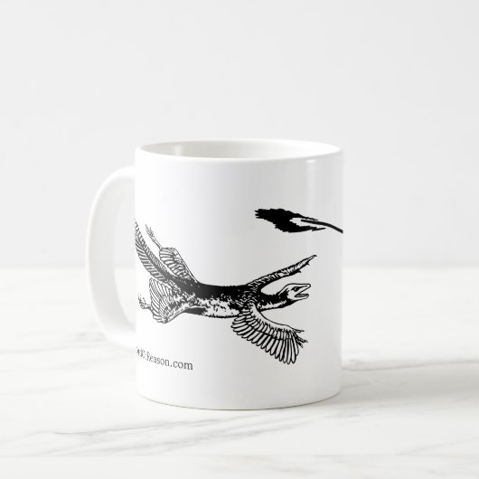 mok "Tetrapteryx" en "Microraptor Coffee" (Voorkant links)