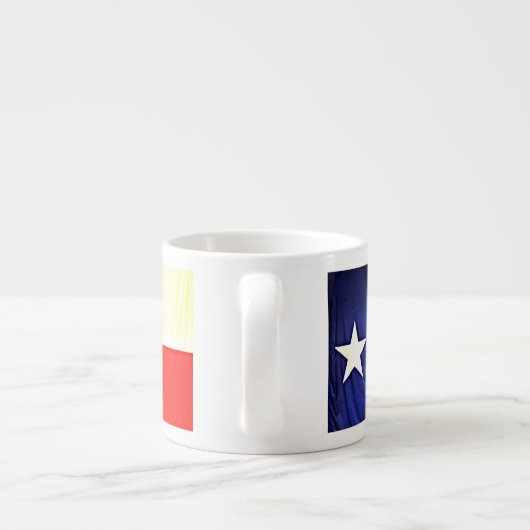 Mok Texas Flag Espresso (Achterkant)