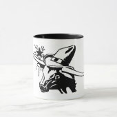 Mok Texas Longhorn-keramiek (Midden)