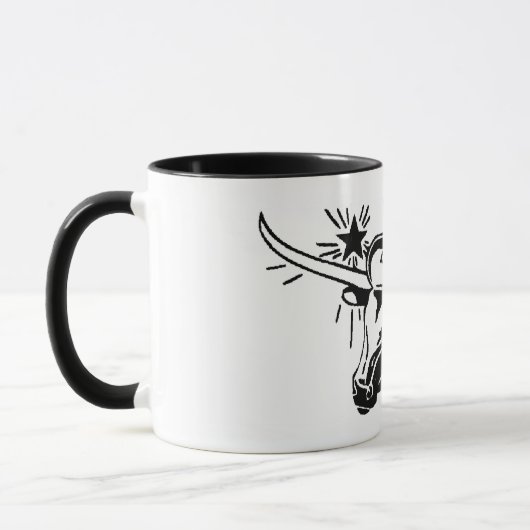 Mok Texas Longhorn-keramiek (Links)