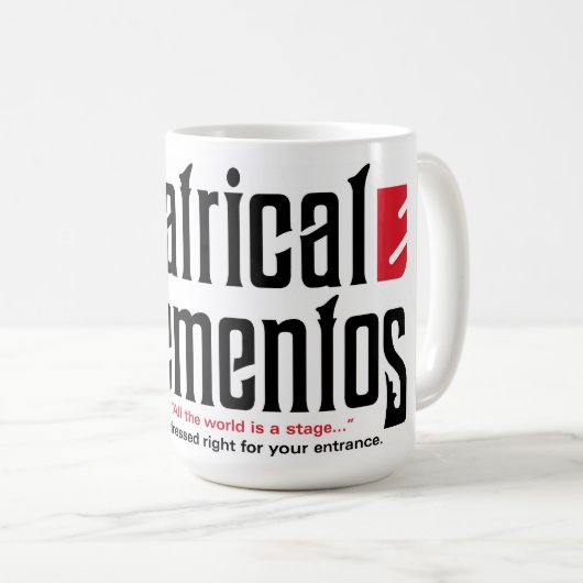 Mok theatrical Mementos Coffee (Voorkant rechts)