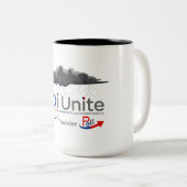 Mok, Thunder Tweekleurige Koffiemok (Voorkant rechts)