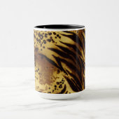 Mok Tiger Stripes Safari Print Coffee (Midden)