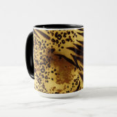 Mok Tiger Stripes Safari Print Coffee (Voorkant links)