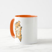 Mok tijger kerstwinter winterdieren tijger (Voorkant links)