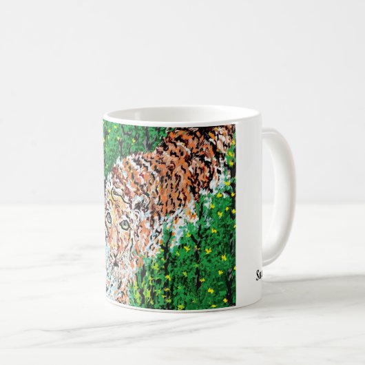 Mok/tijger Koffiemok (Voorkant rechts)