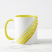 Mok - tinten van gele diagonale strepen (Links)