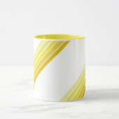 Mok - tinten van gele diagonale strepen (Midden)