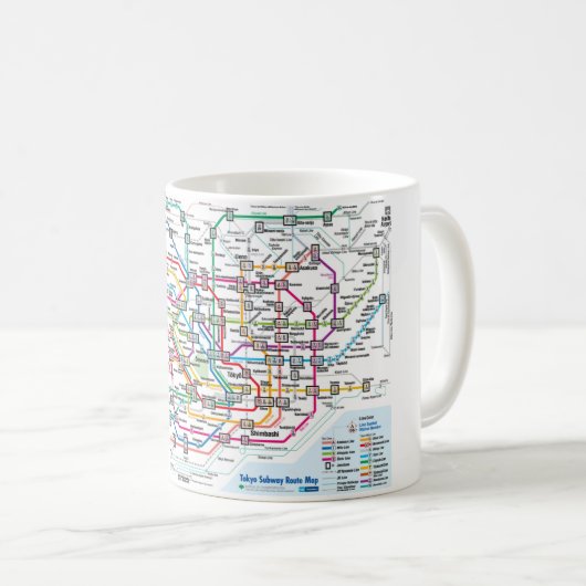 Mok Tokio-metrokaart (Voorkant rechts)