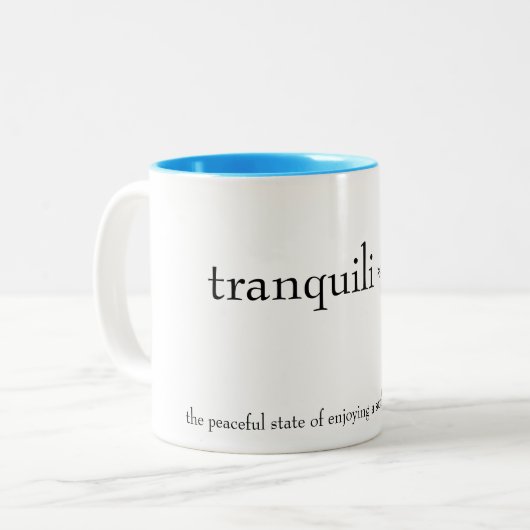 mok "tranquili*tea" (Voorkant links)