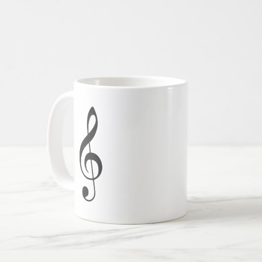 Mok Treble Clef Coffee (Voorkant links)