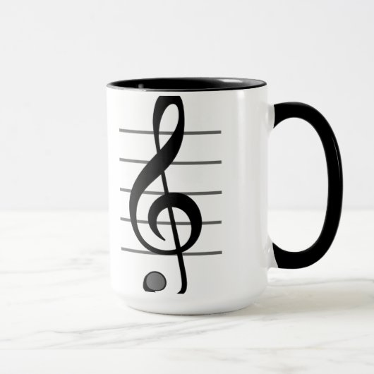 Mok Treble Clef Musical Note (Rechts)