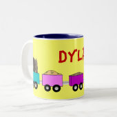 Mok trein - gepersonaliseerd (Voorkant links)