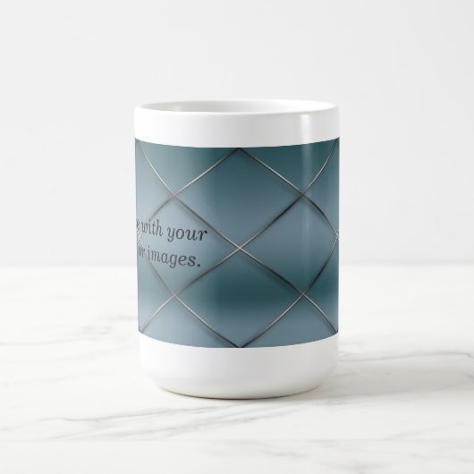 Mok - Trellis Pattern Blue Background (Center)