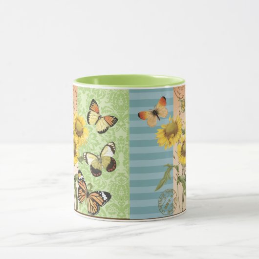 Mok Trendy Sunflower en Butterflies (Midden)