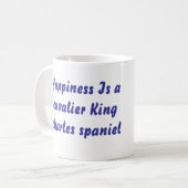 Mok: Tricolor Cavalier King charles spaniel Koffiemok (Voorkant links)