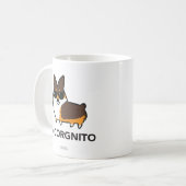 Mok Tricolor Corgi Incorgnito (Voorkant links)