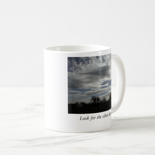 Mok-troebel luchtruim boven Templeton CA Koffiemok (Voorkant rechts)