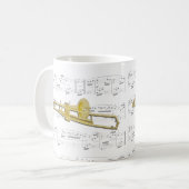 Mok - Trombone (afgekleed) met velmuziek (Voorkant links)