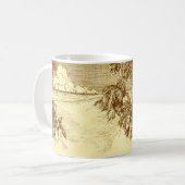 Mok Tropische -palmbomen met buikpijn (Voorkant links)