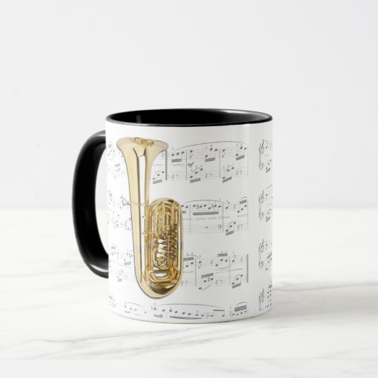 Mok - Tuba met tapemuziek (Voorkant links)