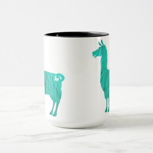 Mok Turquoise Furry Llama (Midden)