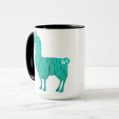 Mok Turquoise Furry Llama (Voorkant links)