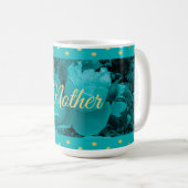 Mok Turquoise Rozen Moederdag (Voorkant rechts)