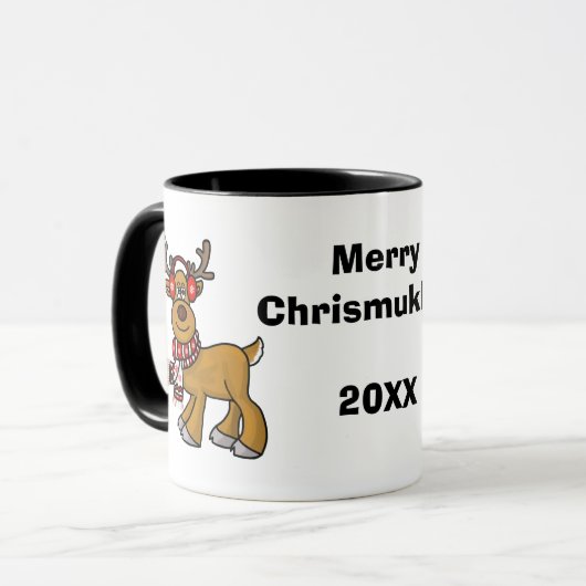 Mok tussen Jew en Gentile Reindeer Chrismukkah (Voorkant links)