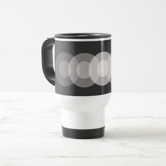 Mok - Twee concentrische cirkels herhaald (Voorkant links)