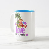 Mok Twee-Tone Mok Liefde boeken (Voorkant links)