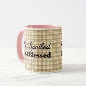 Mok-Twee Tone-Tan Pset-Not Spoiled Just Blessed Mok (Voorkant links)