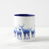 Mok-twee-toon-blauw deer/elk mok (Midden)