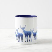 Mok-twee-toon-blauw deer/elk mok (Midden)
