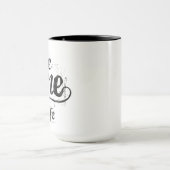 mok twee toon met logo naar buiten gericht (Midden)