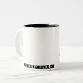  mok! tweekleurige koffiemok (Voorkant links)