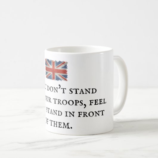 Mok - Union Jack Flag met vaderlandsliefde 8 (Voorkant rechts)