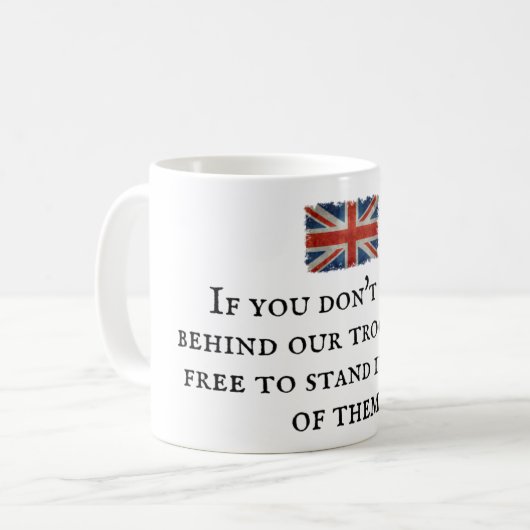 Mok - Union Jack Flag met vaderlandsliefde 8 (Voorkant links)