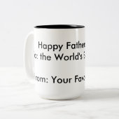 Mok vaderdag uit favoriete kind (Voorkant links)